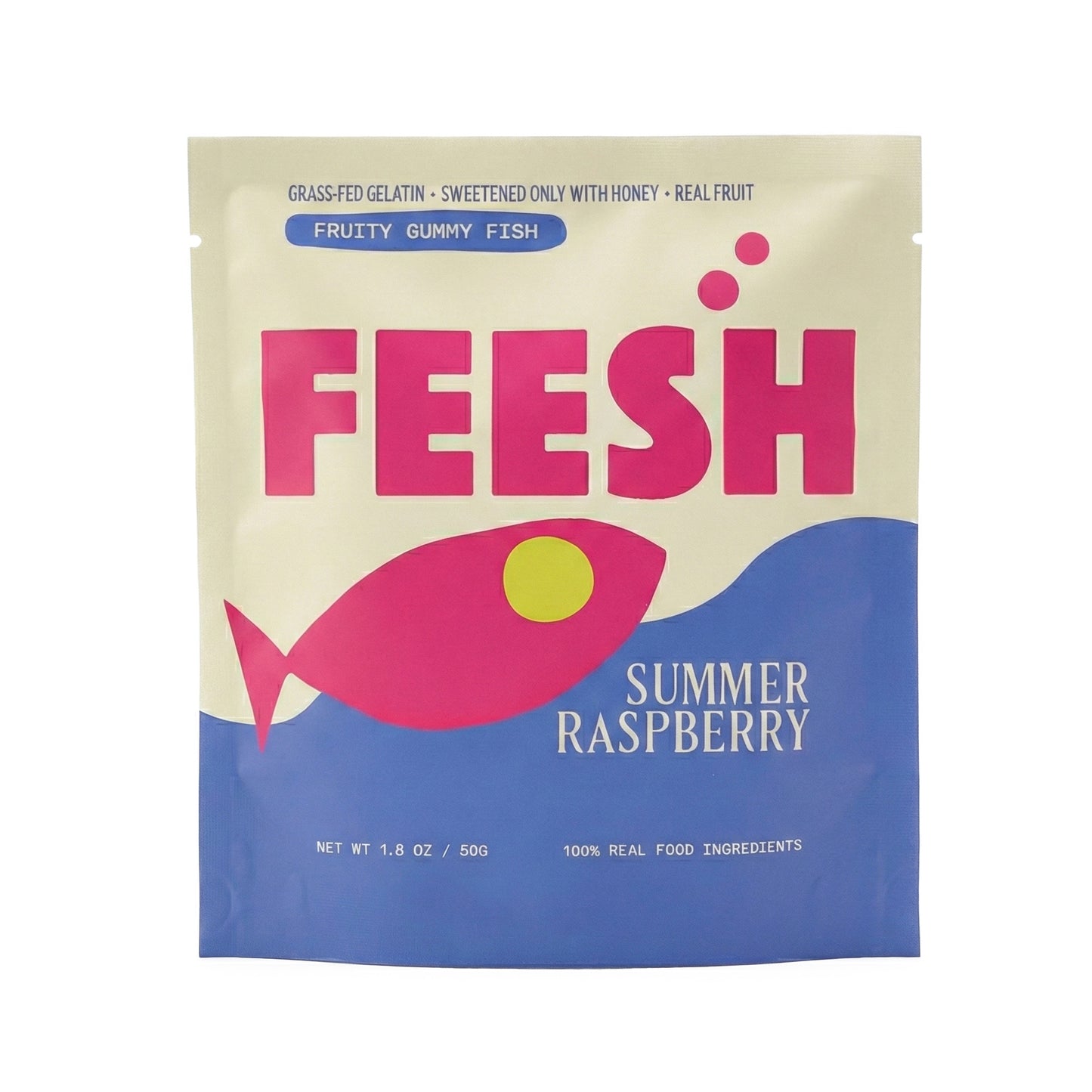 Summer Raspberry Fruity Gummy Fish